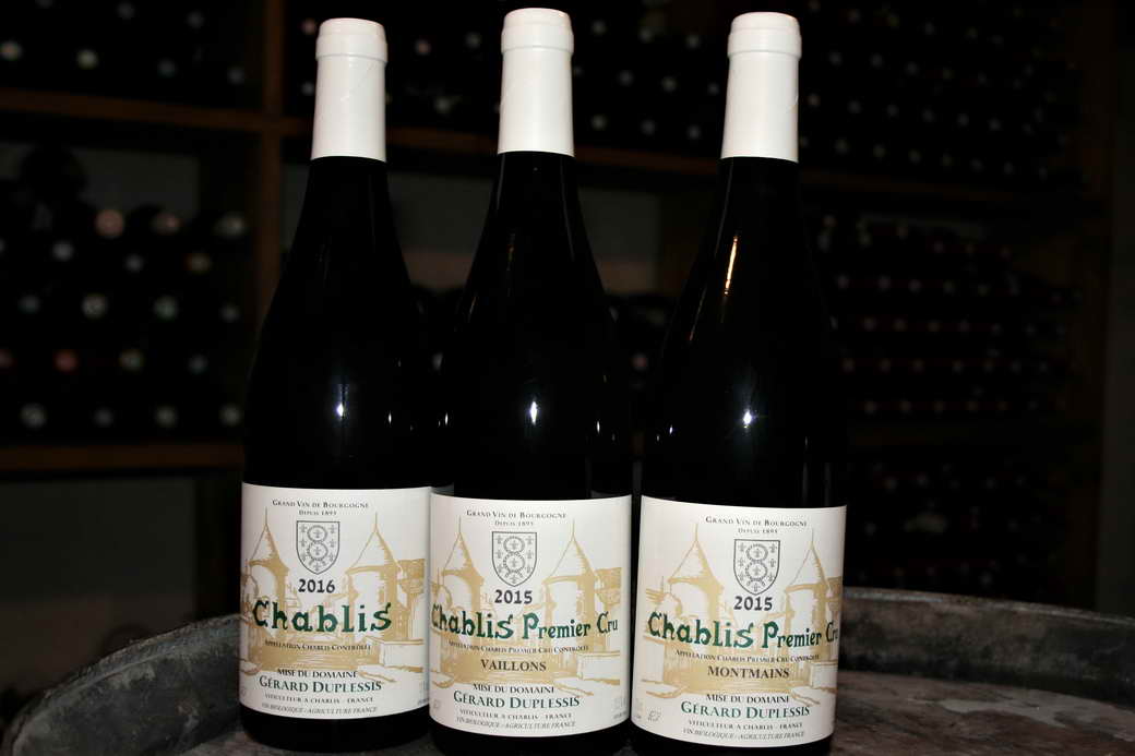 DUPLESSIS CHABLIS 2016 MONTMAINS 2015 VAILLONS 2015